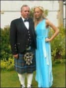 Mr Robertson and his daughter Caroline. Picture: Comp