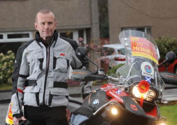 Former police inspector Tom McInally is interviewed today. Picture: Kate Chandler