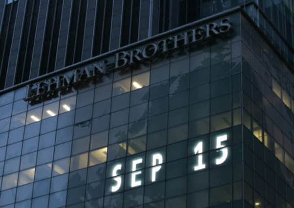 Lehman Brothers crashed five years ago tomorrow  but banking is still reaping rewards. Picture: Mark Lennihan