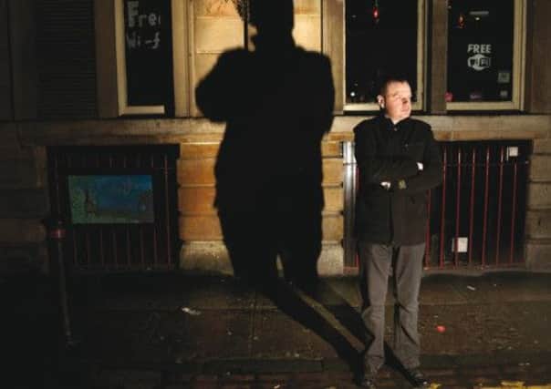 Malcolm Mackay on the streets of Glasgow, where his award-winning novel, How A Gunman Says Goodbye, is set. Photograph: Donald MacLeod