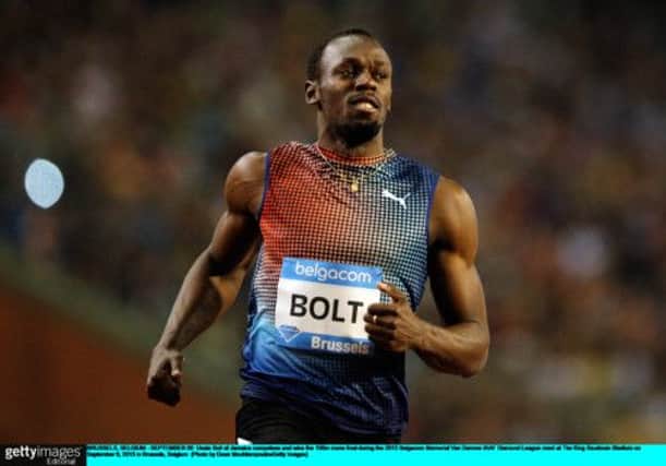 Record breaking sprinter  Usain Bolt of Jamaica. Picture: Getty
