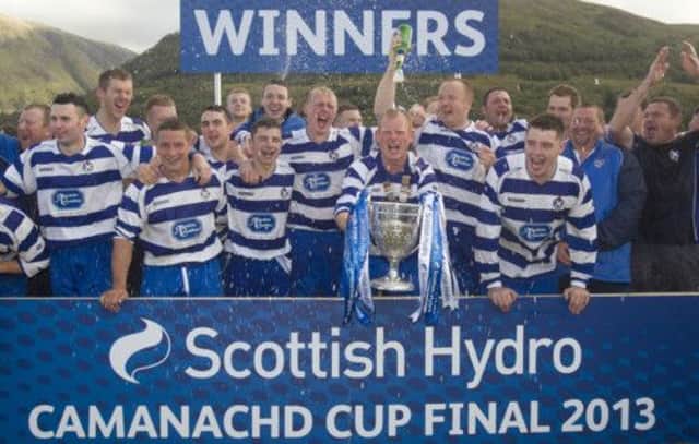 Newtonmore takes the Cup. Picture: Maurice McDonald/Universal News And Sport