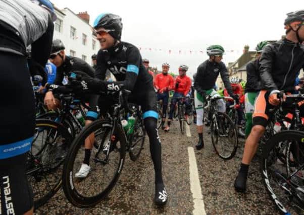 Sir Bradley Wiggins pictured at the start of the Tour of Britain 2013. Picture: PA