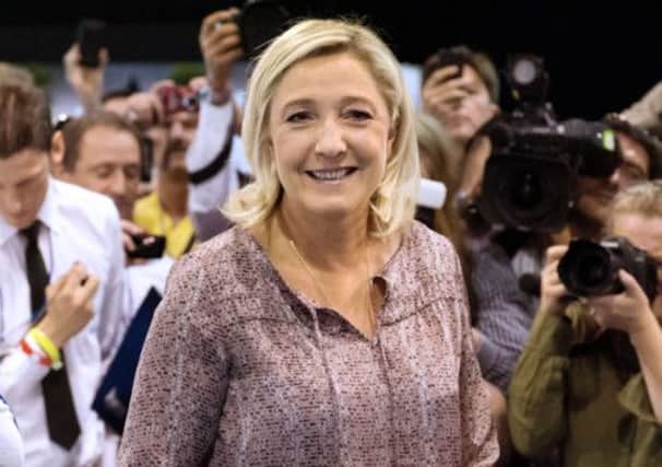 Marine Le Pen attends the FN summer congress in Marseille, southern France. Picture: AFP