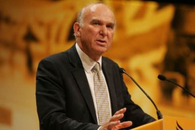 Vince Cable is due to speak at the Lib Dem conference. Picture: TSPL