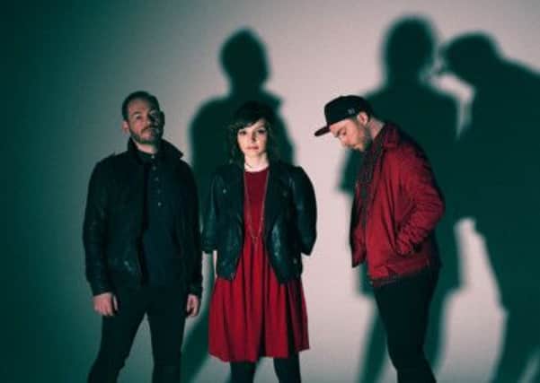 Chvrches: Iain Cook, Lauren Mayberry and Martin Doherty