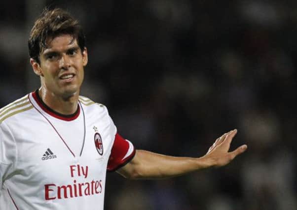 Kaka wants nothing but 'moral support and affection' from Milan as he recovers. Picture: AFP