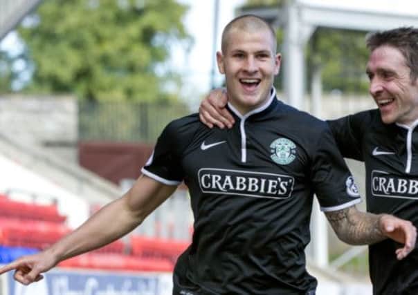 James Collins netted his first goal - and all three points - for Hibs against St Johnstone. Picture: SNS