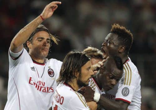 The pressure is on AC Milan, according to Celtic defender Mikael Lustig. Picture: AFP