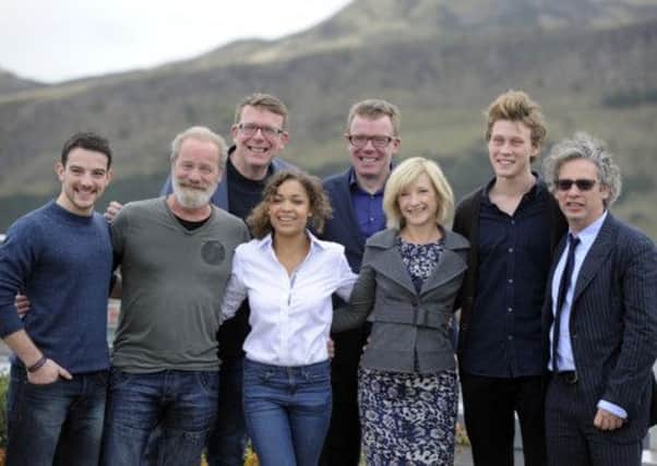 The Proclaimers join cast and crew of Sunshine on Leith in Edinburgh. Picture: Julie Bull
