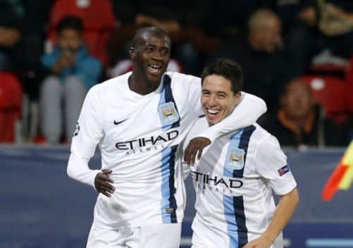 Yaya Toure: Sublime curling shot. Picture: Reuters