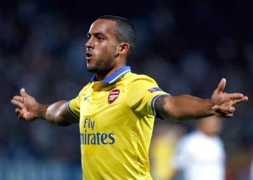 Theo Walcott: Scored opener. Picture: AP