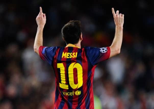 Lionel Messi: Hat-trick. Picture: Getty