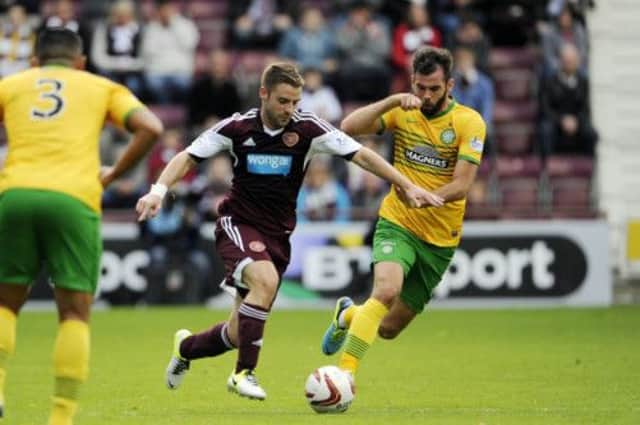Hearts matched Celtic for long spells when they met at Tynecastle last weekend. Picture: Greg Macvean