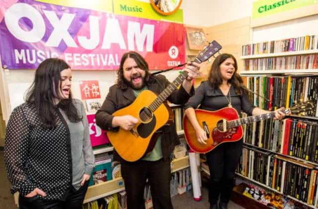 The Magic Numbers performed a special acoustic set at the Edinburgh Oxfam Music shop before the gig. Picture: Ian Georgeson