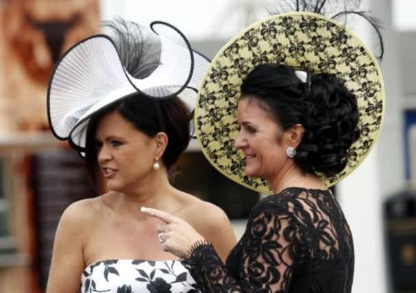 Yesterday was Ladies Day at Ayr ahead of todays Ayr Gold Cup. Picture: PA