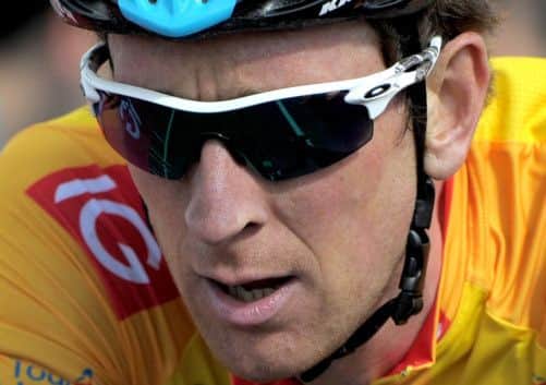 Bradley Wiggins, pictured during yesterdays sixth stage, is 32 seconds ahead of his nearest rival in the Tour of Britain. Picture: PA