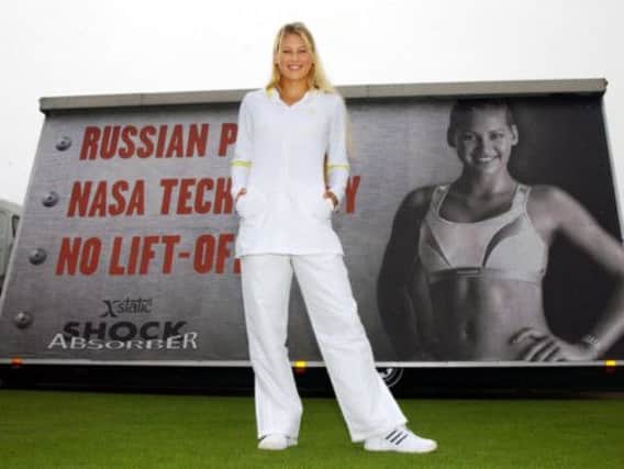 Anna Kournikova advertised Shock Absorber bras. Picture: PA