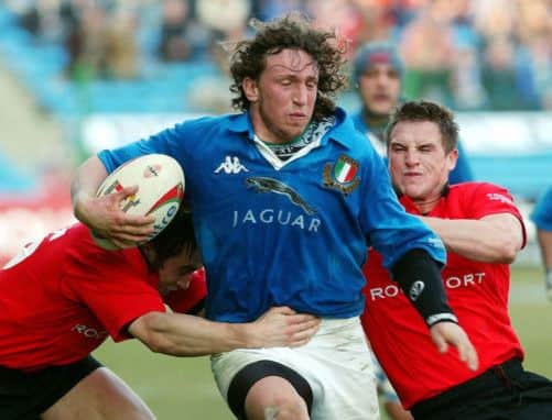 Mauro Bergamasco: Scored try. Picture: AP