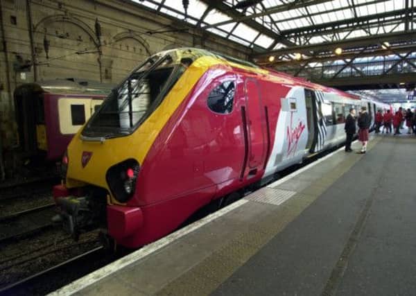 A Voyager train in Edinburgh's Waverley station. Picture: TSPL