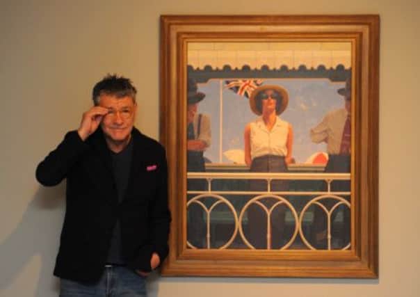 Jack Vettriano at the Kelvingrove Museum in Glasgow a day ahead of his retrospective exhibition. Picture: Robert Perry