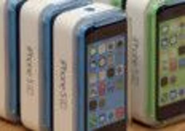 The Apple iPhone 5C on display. Picture: Getty