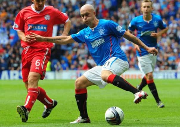 Nicky Law in action for Rangers. Picture: Robert Perry