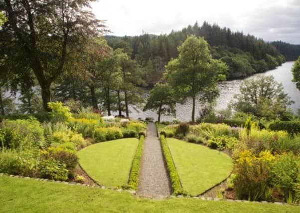 The formal garden overlooking Loch Ard. Picture: Ray Cox (rcoxgardenphotos.co.uk)