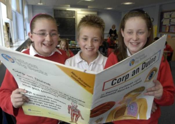 Children learn Gaelic in Sgoil Ghàidhlig Ghlaschu, a Gaelic high school in Glasgow. An Inverness councillor has said that teaching the language is a 'waste of resources'. Picture: Donald Macleod