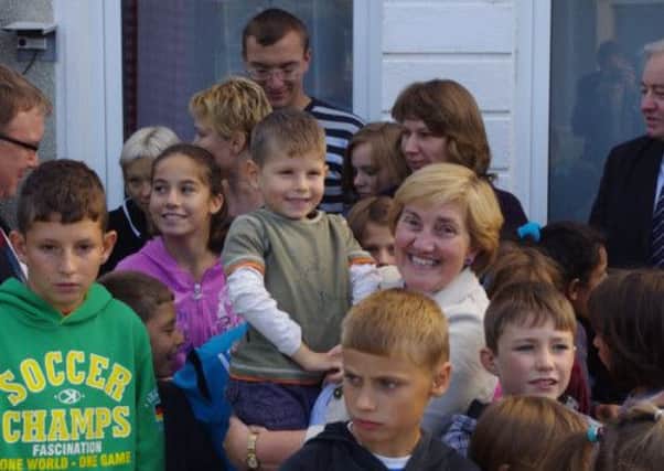 Lorna Hood visits an orphanage of the Reformed Church at Oradea in Romania where Scottish charities are working with local organisations and churches to help provide a better life for abandoned children and orphans. Picture: Radu Salcudean