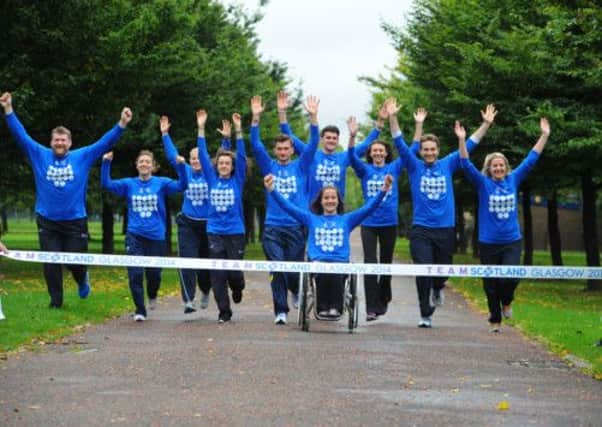 Team Scotland at the People's Palace in Glasgow Green. Picture: Robert Perry