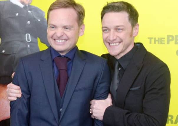 Jon S Baird and James McAvoy. Picture: Phil Wilkinson