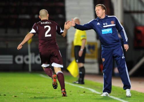 Hearts scraped through against Queen of the South last night. Picture: Jane Barlow