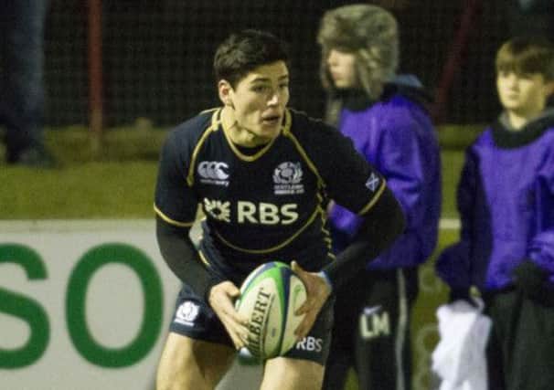 Sam Hidalgo-Clyne, pictured in action for Scotland under-20s, is in line for his first Edinburgh start. Picture: SNS