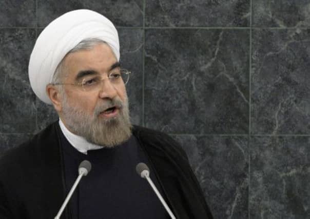 Iranian President Hassan Rouhani addresses the U.N. General Assembly. Picture: Getty