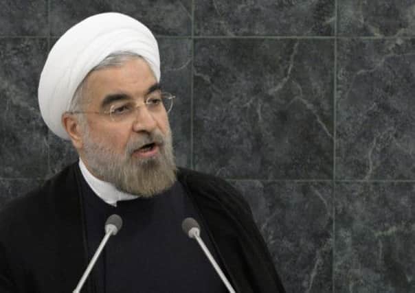 Iranian President Hassan Rouhani addresses the U.N. General Assembly. Picture: Getty