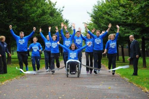 Team Scotland athletes at Glasgow Green. Picture: Robert Perry