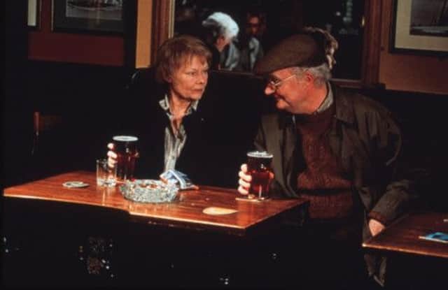 Judy Dench and Jim Broadbent as the novelist and philosopher Iris Murdoch and her husband John Bayley in the film Iris