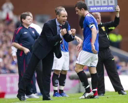 Barry Ferguson and Paul Le Guen endured a fraught relationship during their short time together at Ibrox. Picture: SNS