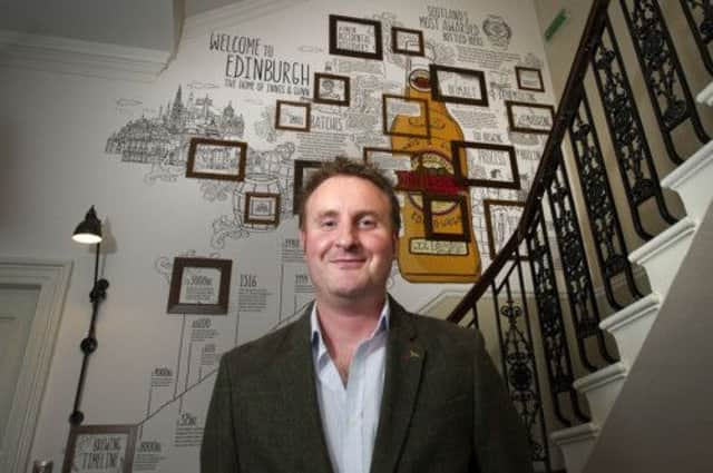 Dougal Sharp, Innis & Gunn founder, will be celebrating this week as sales have soared. Picture: Steven Scott Taylor