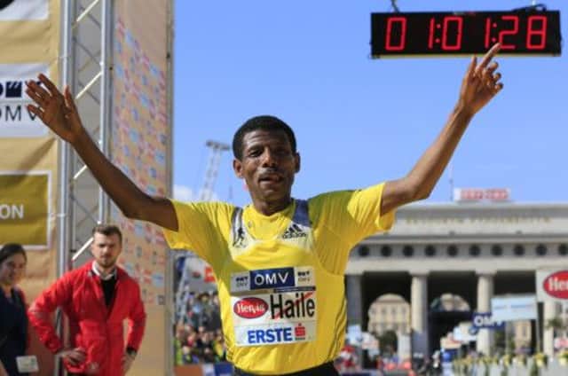 Haile Gebrselassie will be running in Scotland for the first time when he takes to the streets of Glasgow. Picture: Getty