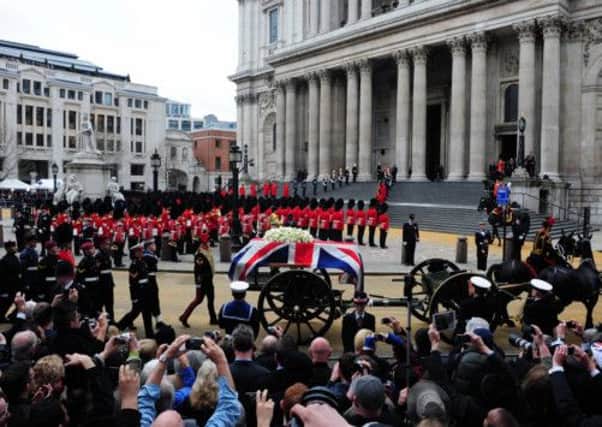 Margaret Thatcher's funeral took place in April. Picture: Ian Rutherford
