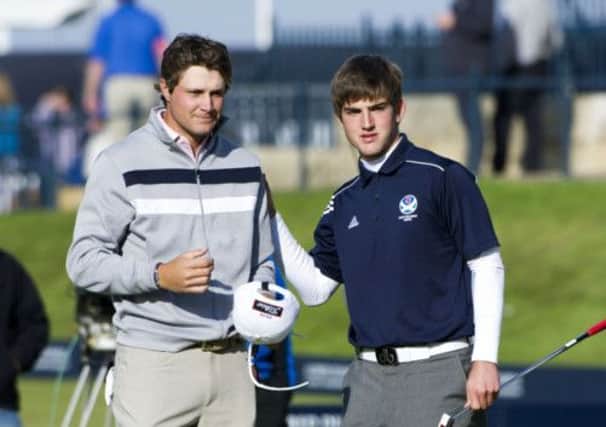 Bradley Neil, right, had a fantastic week partnering Peter Uihlein at the Dunhill Links Championship. Picture: SNS