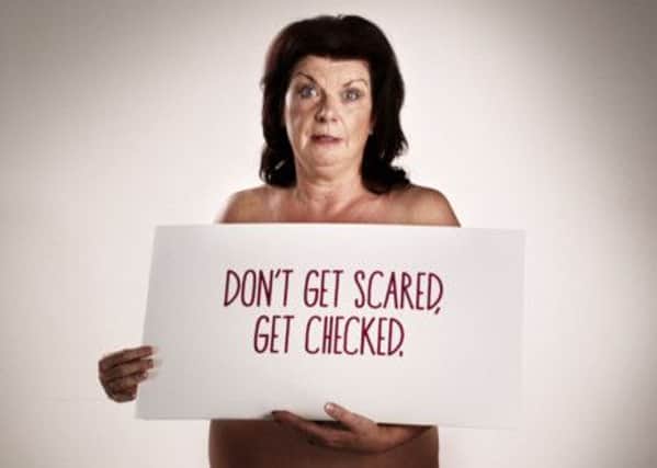 Elaine C Smith fronts the breast cancer awareness advert screened last year. Picture: Complimentary