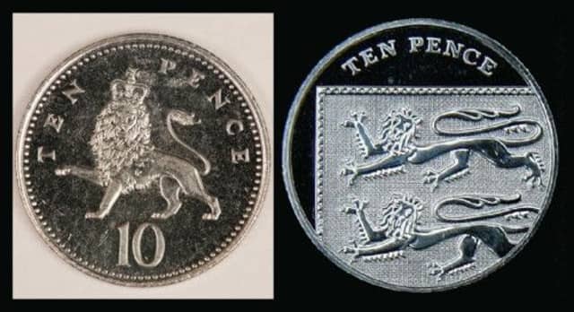 Parking ticket machines in Perth and Kinross are unable to accept new 10p coins, pictured right. Picture: PA/Comp