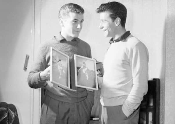 Footballing brothers Joe Baker and Gerry Baker. Picture: Contributed