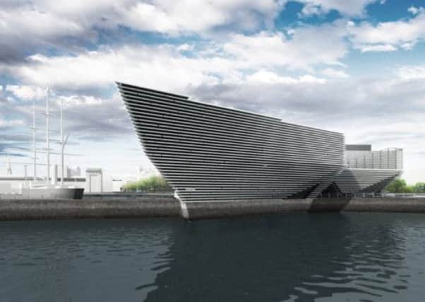 An artist's impression of the V&A building to be erected on Dundee's waterfront. Picture: Contributed