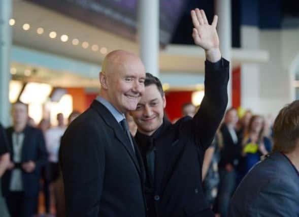 James McAvoy and Irvine Welsh. Picture: Phil Wilkinson