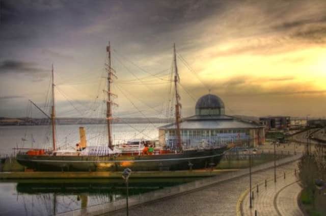 The RRS Discovery ship in dock at Discovery Point - it is currently in a dry dock. Picture: submitted