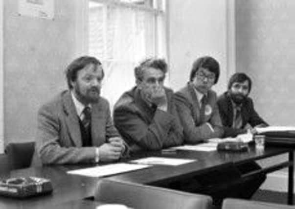 Robin Cook and  Tam Dalyell were among the panel at this No For Scotland press conference in February 1979. Picture: Dick Ewart